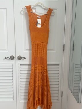 NWT A.L.C. Carolyn Crochet Fringe Dress – Size Sm